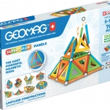 Geomag Supercolor Panels coffret de construction magnétique recyclé 78 pièces