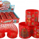 Ressort culte rouge à motif de Noël 6 cm