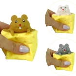 Souris Fromage Squishy Jouet Sensoriel Pop It