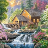 Puzzle CHERRY PAZZI Moulin en été – 2000 pièces