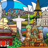 Puzzle Monuments du Monde 1000 Pièces