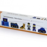 Figurines de police en bois