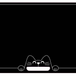 Jeujura tableau double face avec chaton