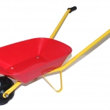Brouette pour enfant avec bac en plastique – rouge
