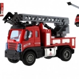 Camion de pompiers en plastique avec échelle extensible