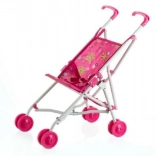Poussette pour poupée – canne, métal-plastique, pliable