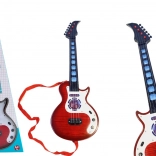 Guitare électrique pour enfants avec lumières et mélodies rouge