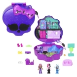 Polly Pocket compact Monster High crâne avec skatepark et école