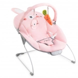 Transat vibrant avec mélodies MoMi Glossy – petit lapin rose