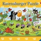 Puzzle RAVENSBURGER La Petite Taupe au jardin 2×24 pièces