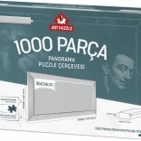 Cadre pour puzzle 96x34 cm blanc