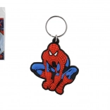Porte-clés en caoutchouc MARVEL SPIDER-MAN, personnage assis, 6 cm