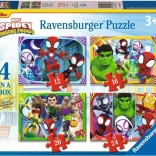 Puzzle RAVENSBURGER Spidey et ses amis extraordinaires 4 en 1