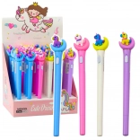 Stylo lumineux Licorne sur la lune à encre bleue 0,7 mm