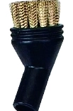 brosse ronde en laiton pour serpillière et nettoyeur vapeur