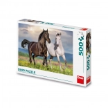 Puzzle chevaux au galop 500 pièces