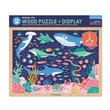 Mudpuppy puzzle en bois La vie dans l’océan avec support – 100 pièces