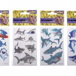 Autocollants de tatouage avec requins 17,5 × 8,5 cm
