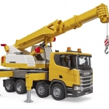 Bruder SCANIA avec grue LIEBHERR – grue mobile 1:16 avec lumières et sons