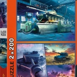 Puzzle World of Tanks : mission blindée 2×200 pièces TREFL