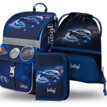 Baagl set scolaire Zippy Vaisseau spatial – cartable, trousse et sac