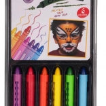 Kit de maquillage pour le visage – crayons cire, 6 couleurs
