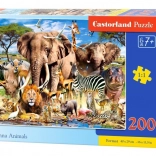 Puzzle 200 pièces – Savanna Animals