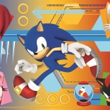 Puzzle Sonic 60 pièces Sonic en action