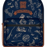 Harry Potter sac à dos bleu marine et or