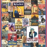 EUROGRAPHICS puzzle 1000 pièces - Affiches de la Première et de la Deuxième Guerre mondiale