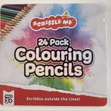 Crayons de couleur en boîte métallique 24 pcs