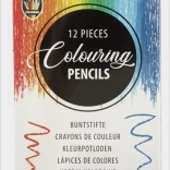 Crayons de couleur en boîte métallique 12 pièces GRAFIX