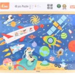Puzzle en bois Espace 48 pièces