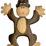 Magnette en bois pour réfrigérateur – singe 2Kids Toys