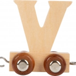 Wagon en bois avec la lettre V – small foot