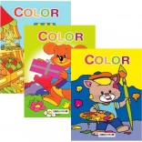 Coloriages pour les tout-petits A4, assortiment de motifs