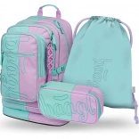 Ensemble scolaire Baagl Cubic Sweet : sac à dos, trousse, sac