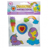 Autocollants mosaïque à strass Grafix – Licorne