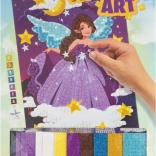 Image en mosaïque Fée Violette 30x21 cm