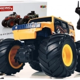 Voiture tout-terrain avec de grandes roues Bigfoot à télécommande 2.4G 1:18 jaune