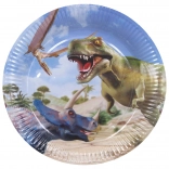 Assiettes de fête en papier DINO 23 cm, 6 pcs
