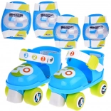 Patins à roulettes ajustables pour enfants avec protections