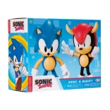 Figurines SONIC Classic et Mighty 10 cm – lot de 2 pièces
