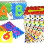 Puzzle en mousse alphabet et chiffres colorés, 36 pièces