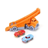 green toys camion porte-voitures avec 2 voitures de course
