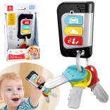 Clés de voiture interactives pour enfants avec télécommande, sons et mélodies