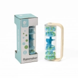 Bâton de pluie classique avec billes – bleu