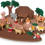 Crèche en bois avec figurines pour enfants small foot