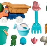 Set de jouets de sable Camion-benne Seau Moules Dinosaures