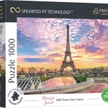 Puzzle TREFL UFT Coucher de soleil romantique – Tour Eiffel 1000 pièces